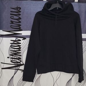 Neiman Marcus Men's Long Sleeve Hooded Sweater Black Pullover Hoodie Siz…